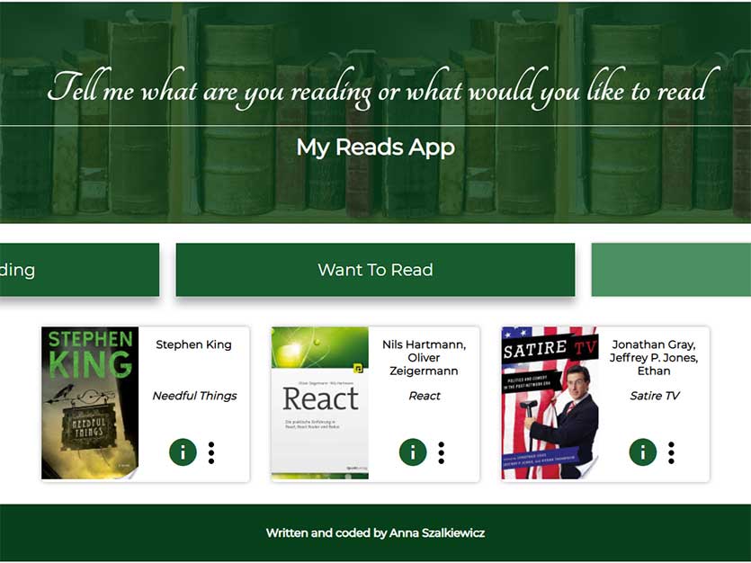 My Reads App